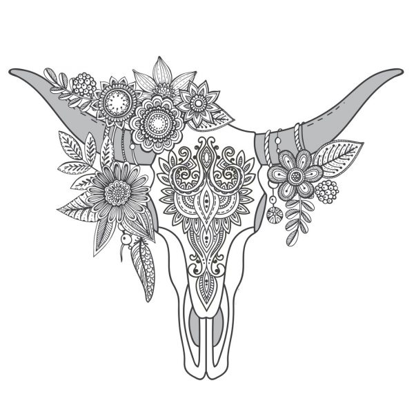 Animal Head Mandala Laser Engraving Free Vector Art