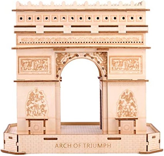 Arc De Triumph 3D Wooden Puzzle CDR File Free