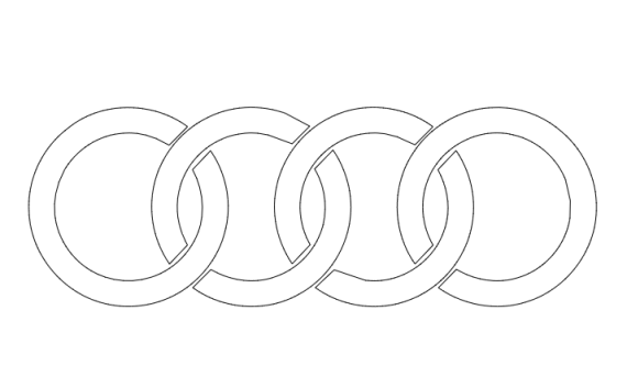 Audi Logo DXF File