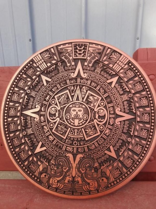 Aztec Calender Laser Cutting Template CDR File