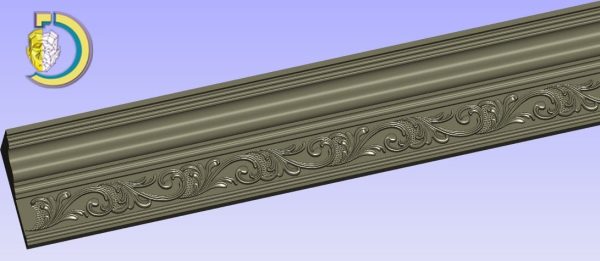 Baguette Wood Carving 24 Free STL 3D Model