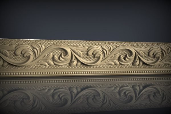 Baguettes, moldings 3D relief model STL FILE FREE 47