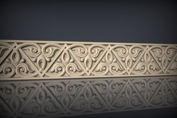 Baguettes, moldings 3D relief model STL FILE FREE 64
