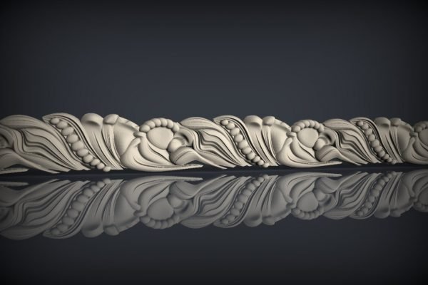 Baguettes, moldings 3D relief model STL FILE FREE 71