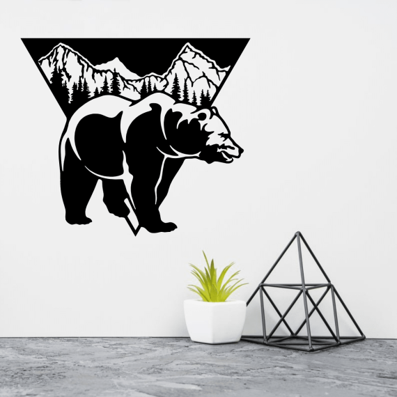 Bear Mountain Pyramid Wall Decor Panel Free Vector