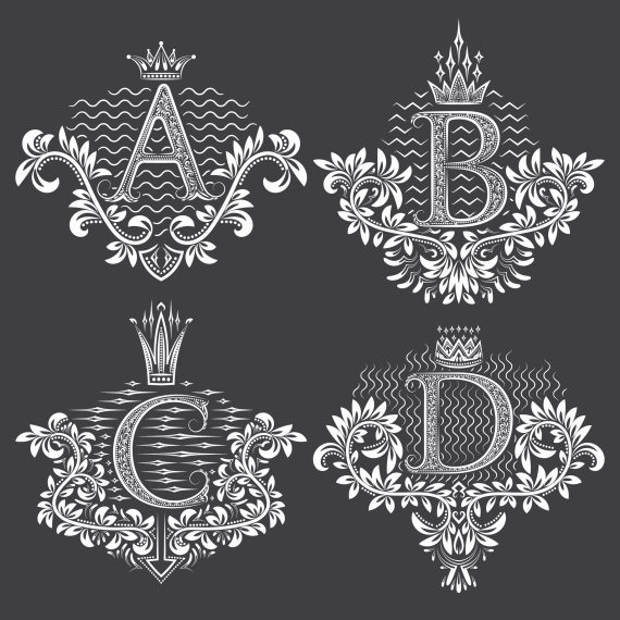 Beautiful Ornament Letters EPS File