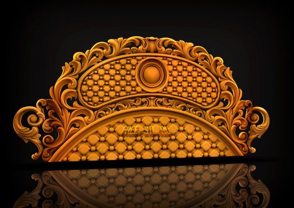 Bed decorative element STL