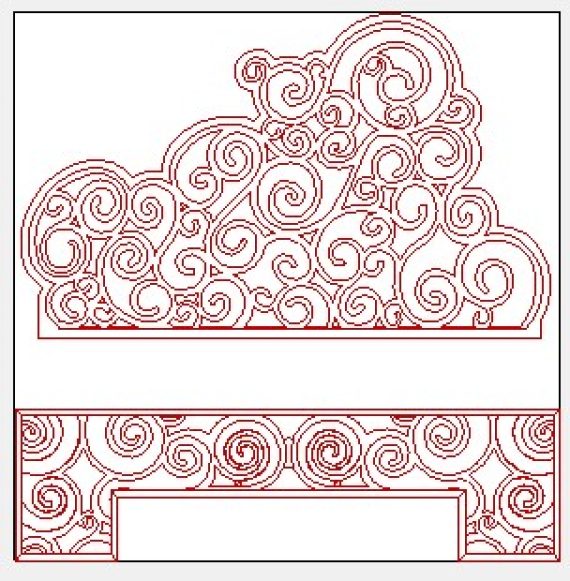Bed design dxf format vector file free 2