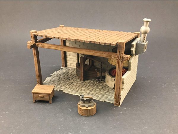 Blacksmith Shop for 28mm Miniatures Gaming