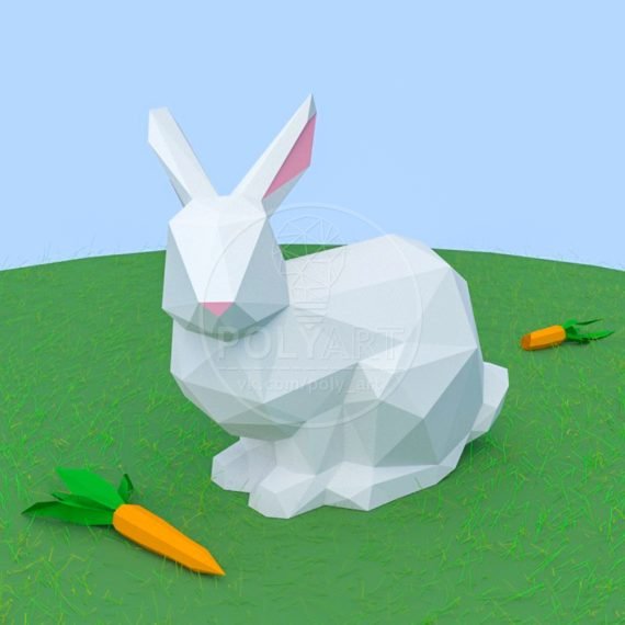 Bunny Polyart Papercraft