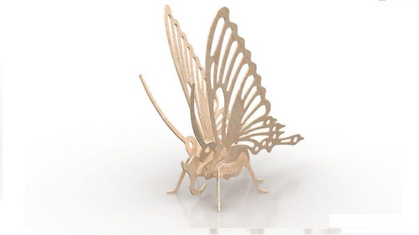 Butterfly-3D-Wooden-Puzzle-1.5mm-DXF-File