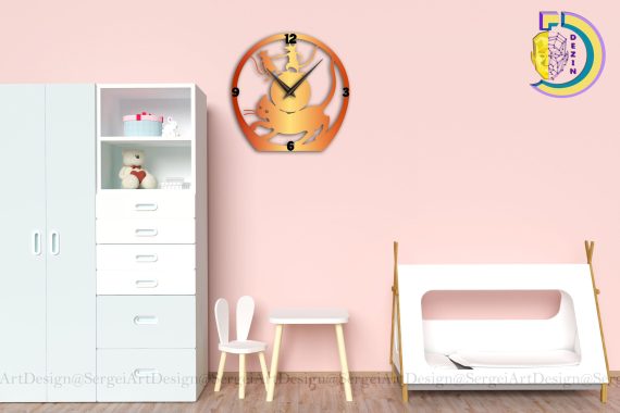 CAT AND MOUSE WALL CLOCK CNC CUTTING FILE