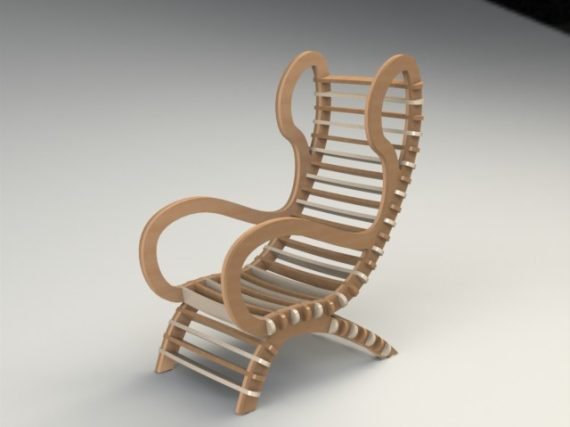 CHAIR CNC LASER CUTTING CDR DXF FILE FREE
