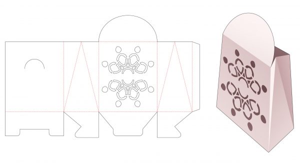 Cardboard_bag_with_mandala_stencil_die_cut_template