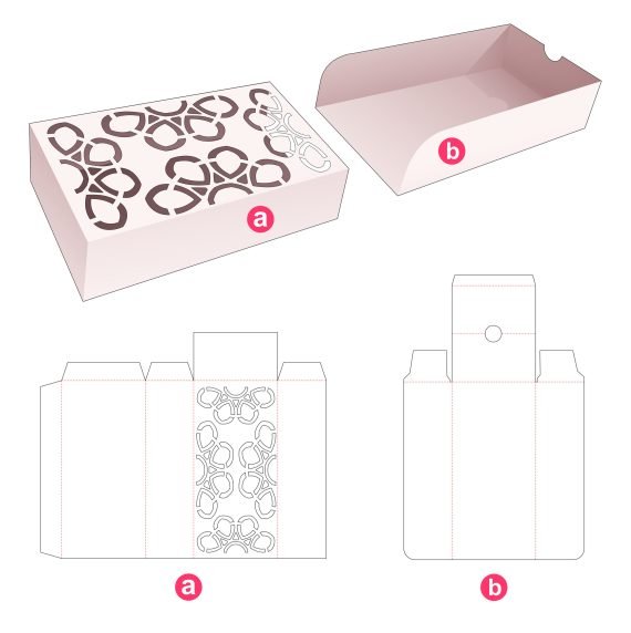 Cardboard_tray_with_cover_which_has_luxury_stencil_die_cut_template