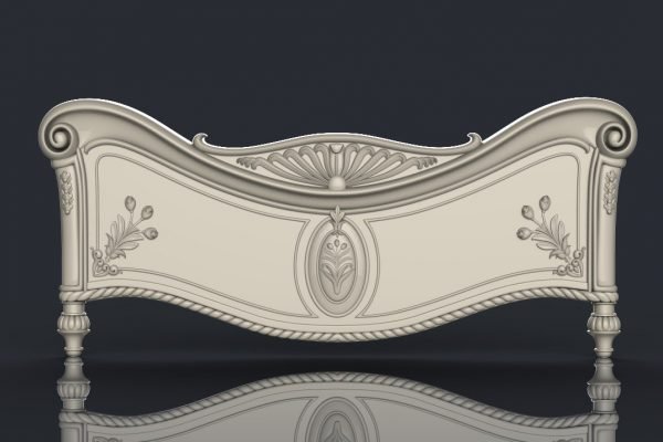 Carving Bed Design 3D relief model STL FILE FREE 41