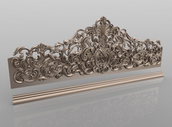 Carving Bed Design 3D relief model STL FILE FREE 5