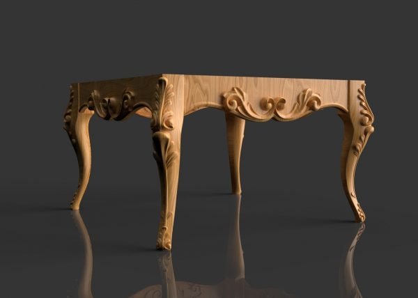 Carving Centre Table Design 3D relief model STL FILE FREE 5