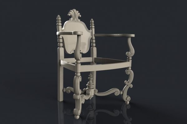 Carving Chair Design 3D relief model STL FILE FREE 3