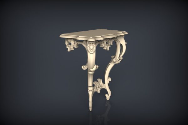 Carving Side Table Design 3D relief model STL FILE FREE 15