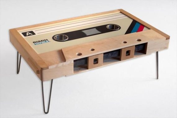 Cassette Tape Coffee Table Bench DXF File Free