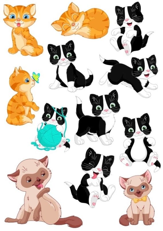 Cats Set Vector CDR File