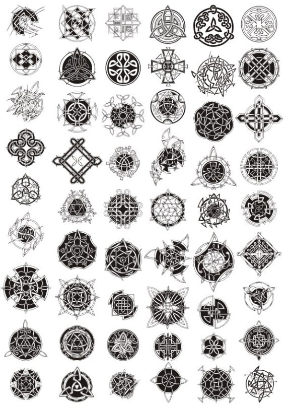 Celtic ornaments vector file free