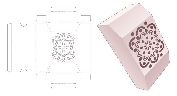 Chamfered_box_with_mandala_stencil_die_cut_template