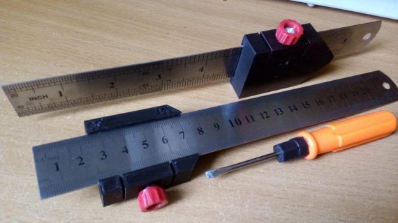 Corner carpentry (building) ruler for marking