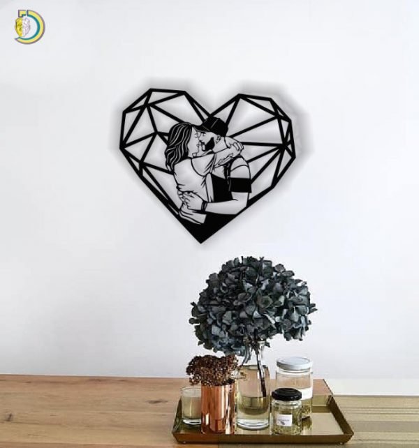 Couple with Heart Wall Decor