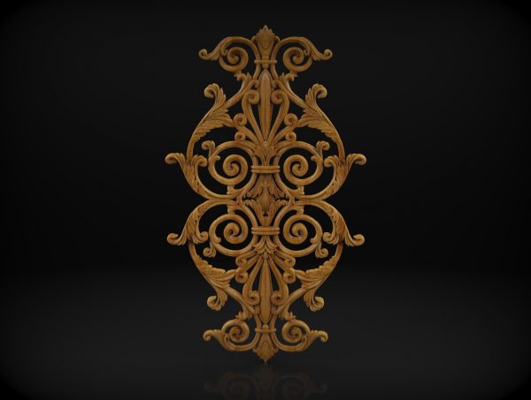 Decor Wood Overlays, Decorative Wood Onlays, Relief Woodworking, CNC Wood Carving Design, 3D STL for CNC Router 2
