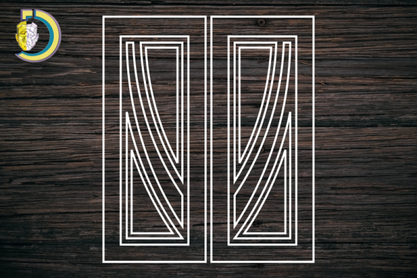 Decorative Door Design 29 CDR DXF Laser Cut Free Vector