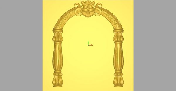 Decorative Frame Design 3d Model for CNC Wood Carving 04