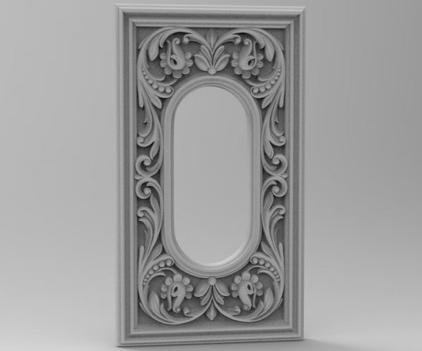 Decorative Frame STL File CNC Carving Engraving Design 02