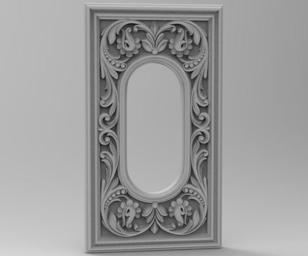 Decorative Frame STL File CNC Carving Engraving Design 02