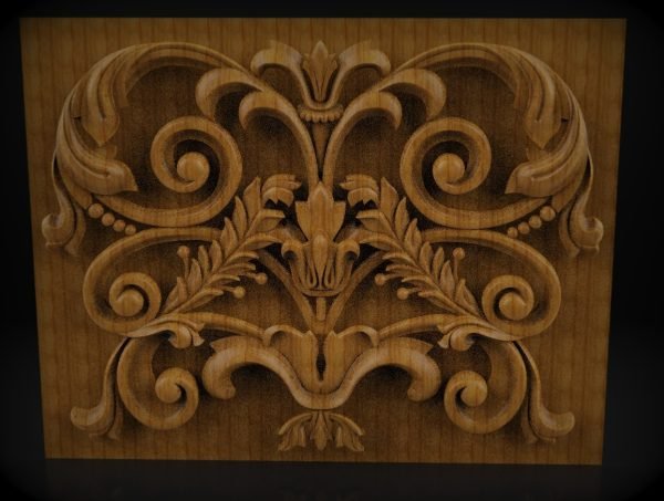 Decorative Overlays, Decorative Wood Onlays, Relief Woodworking, CNC Wood Carving Design, 3D STL for CNC Router 2