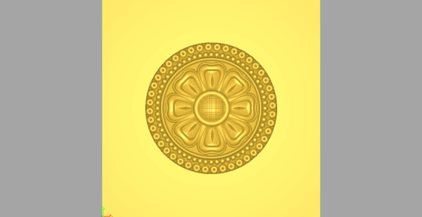 Decorative Pattern 3D Wood Carving Design 93