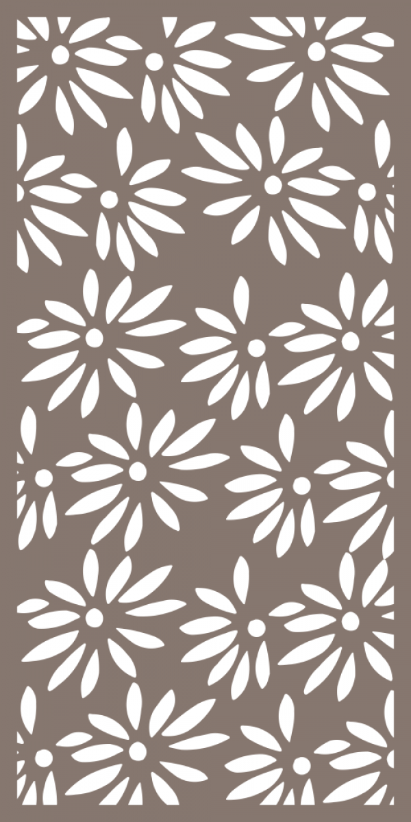 Decorative Privacy Panel Pattern Vector CDR File