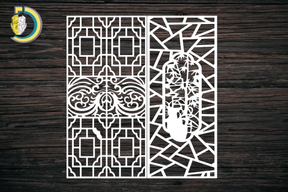 Decorative Screen Panel 104 CDR DXF Laser Cut Free Vector