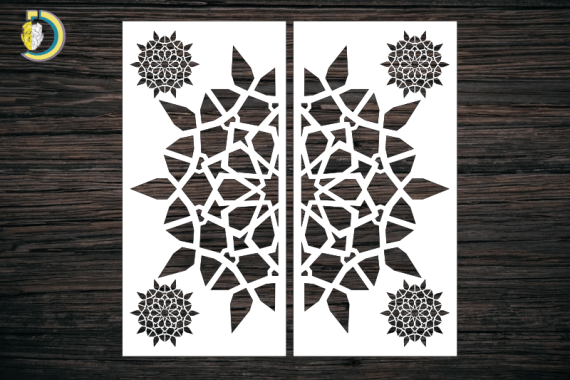 Decorative Screen Panel 30 CDR DXF Laser Cut Free Vector