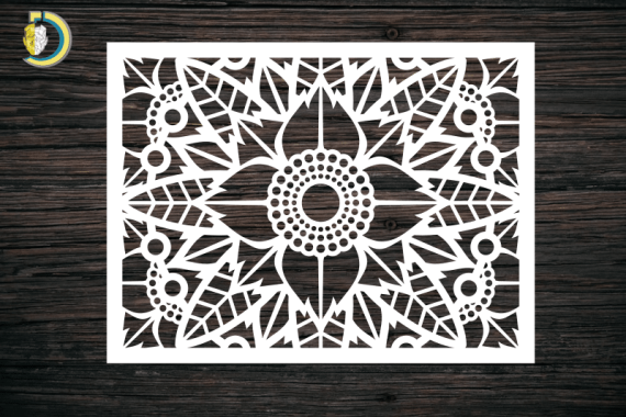 Decorative Screen Panel 54 CDR DXF Laser Cut Free Vector
