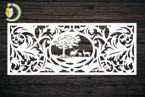 Decorative Screen Panel 83 CDR DXF Laser Cut Free Vector