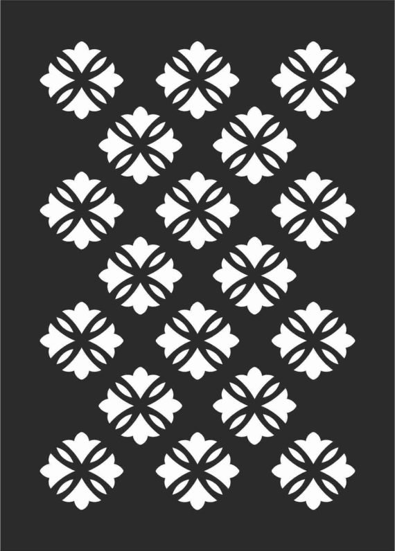 Decorative Screen Patterns for Laser Cutting 106