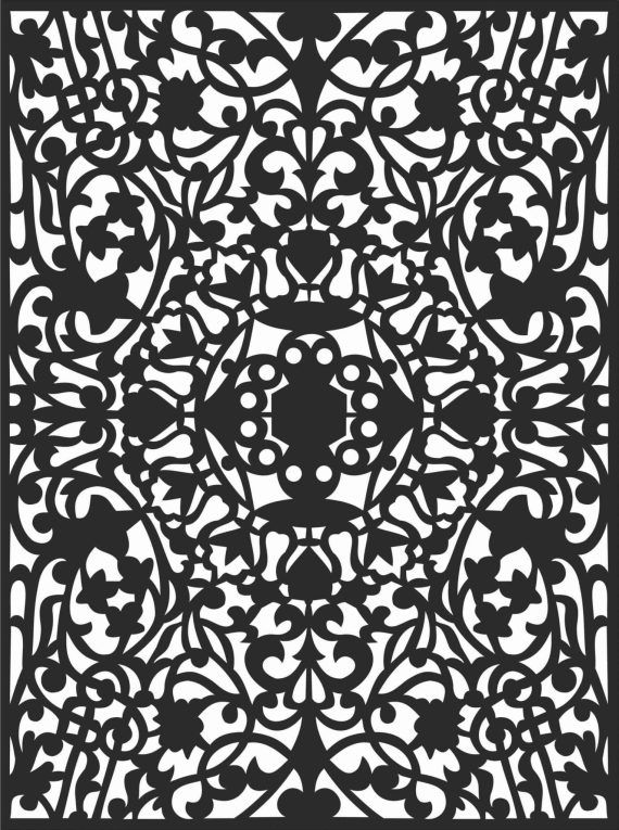 Decorative Screen Patterns for Laser Cutting 124