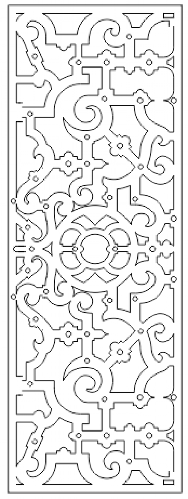 Decorative Screen Patterns for Laser Cutting 126