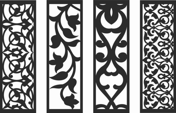 Decorative Screen Patterns for Laser Cutting 132