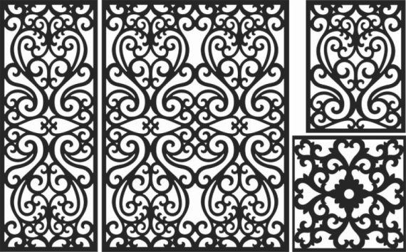 Decorative Screen Patterns for Laser Cutting 141