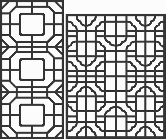 Decorative Screen Patterns for Laser Cutting 170