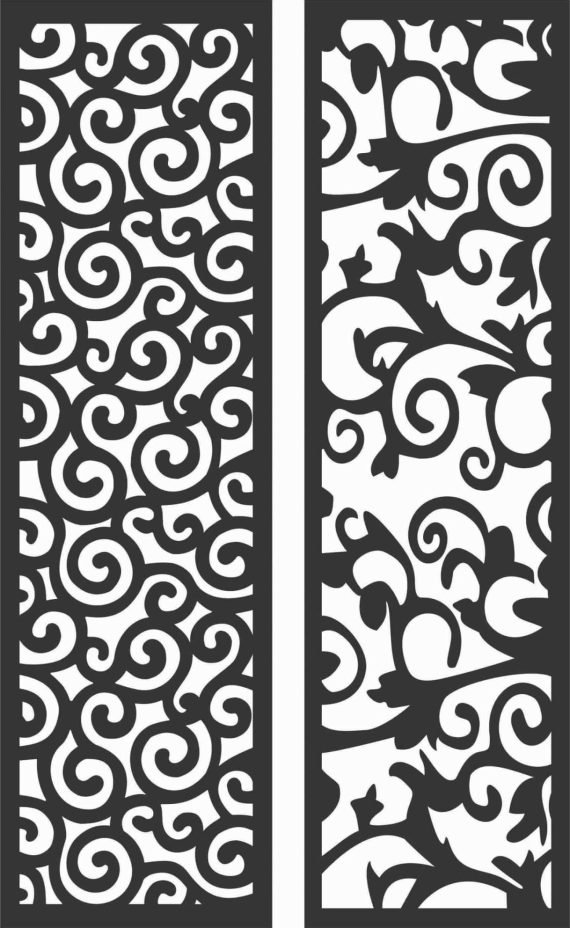 Decorative Screen Patterns for Laser Cutting 174