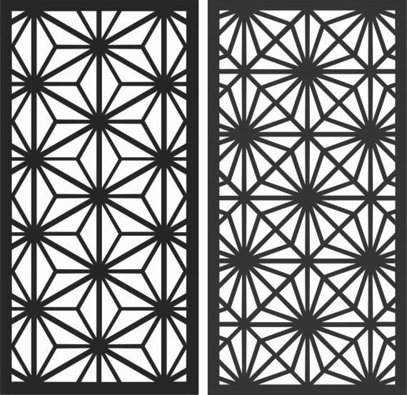 Decorative Screen Patterns for Laser Cutting 181